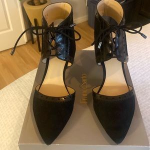 Franco Sarto women’s Hill lace up very cute, black, 9 1/2